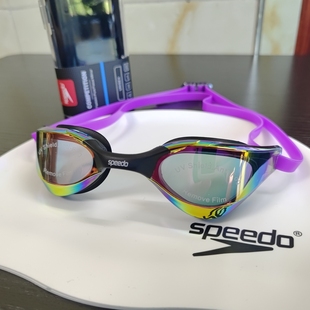 speedo速比涛泳镜男女电镀，成人游泳专用防水防雾高清防紫外线泳镜