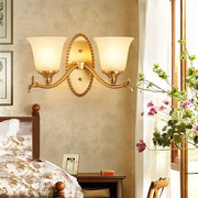 定制可洛美式全铜壁灯客厅，墙过道走廊卧室床头，欧式简约壁灯单头