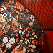 欧式美式壁纸卧室沙发背景墙纸，摩伊日式风情民宿壁画猕猴背景壁布