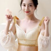 夏季薄款大码内衣女无钢圈文胸大胸显小胖mm收副乳防下垂全罩杯