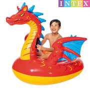 成人儿童大号游泳圈宝宝浮床婴幼儿水上充气戏水玩具海豚坐骑浮排