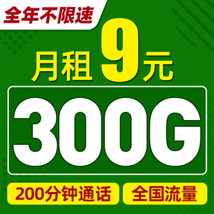 中国流量卡纯流量上网卡无线流量，卡5g手机电话卡通用大王卡