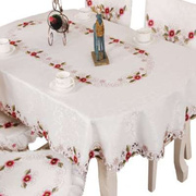 餐桌椅子套罩现代简约座布餐桌布，椅套椅垫套装椭圆形北欧桌布布艺