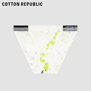 Cotton Republic/棉花共和国吞架式女士三角内裤莫代尔性感情侣女
