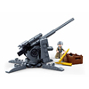 世界大战2德军88MM主战火炮反坦克炮拼装乐高军事积木模型玩具