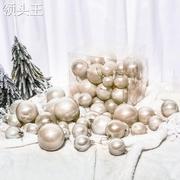 圣诞球圣诞树装饰球装饰吊球彩球亮光球电镀球挂球圣诞树装饰品