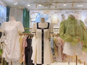 韩国ulzzang夏季法式气质时尚方领单排高腰镂空雪纺连衣裙女