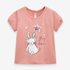女童兔子短袖T恤宝宝西红色体恤衫儿童夏装婴幼儿圆领半袖上衣潮5