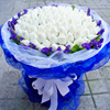 99朵白玫瑰花束北京鲜花速递成都鲜花送花广州鲜花南通花店常州
