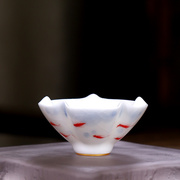 茶杯异形家用茶碗茶盏主人杯个人，专用可养功夫茶具小杯子创意瓷杯