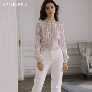 AZURIERA白色九分直筒牛仔裤百搭显腿长显瘦设计感小众直筒裤