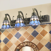 定制地中海镜前灯欧式田园，美式复古浴室卫生间壁灯，铁艺帝凡尼镜柜