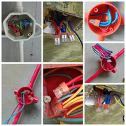 家装电线连接器四孔快速接头接线端子电工并线器PCT-104紫铜