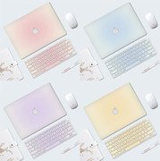 渐变色苹果macbookair电脑保护壳适用13.3寸笔记本2023款简约磨砂pro16硬壳macbookair13.6M2透明外壳M1配件