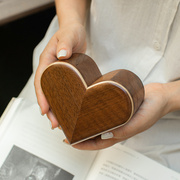 日本寄木细工Karakuri box爱心机关盒戒指盒表白礼物创意首饰