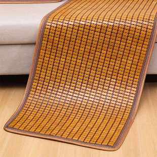 沙发上的凉席垫子夏款冰垫背靠巾麻将块竹席，坐垫套罩竹垫沙发垫