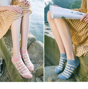 5双日系船袜子女短袜薄款夏季浅口韩国学院风可爱学生运动甜美棉