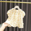 1-5岁女宝宝纯棉薄款娃娃衫3女婴儿童夏季女童小清新碎花衬衫上衣