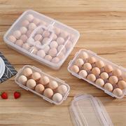 鸡蛋收纳盒3托架冰箱保鲜盒加大鸡蛋盒鸭蛋蛋4透明鸡蛋盒便携式格