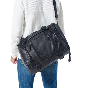 手提包男士大容量双肩包旅行包短途出行商务行李袋斜挎背包电脑包