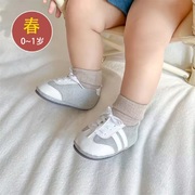 婴儿鞋子6-12个月春秋季棉鞋9防滑男女宝宝鞋0-1岁学步鞋软底不掉