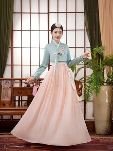韩服朝鲜女高端延吉网，红拍照宫廷传统礼服少数民族舞台演出服