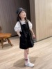 女童背带裙两件套2023洋气中大童夏装裙子韩版时髦套装连衣裙