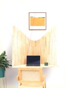 实木挂式折叠桌卧室书房，客厅电脑桌创意书桌，简约办公桌变形桌子