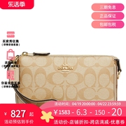 COACH 蔻驰 Nolita 19 女士手拎包麻将包 米色LOGO