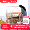 Farska多功能婴儿床可拼接五合一大床新生儿实木成长型宝宝床边床