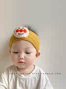 ins夏季韩版婴儿发带可爱面包超人超萌男宝凹造型搭配宝宝护头帽