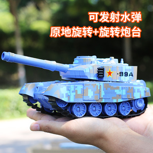 电动遥控坦克军事装甲，模型玩具男孩履带式，仿真虎式可开炮战车礼物