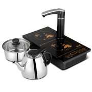 智能平板家用自动上水泡茶电磁茶炉抽水式三合一不锈钢烧水壶茶具