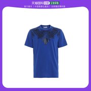 香港直发VERSACE COLLECTION 男士缀饰宝蓝色T恤 V800683 VJ00497