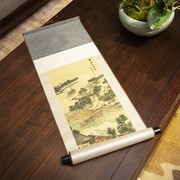 。中国特色传统工艺品中国风丝绸画轴挂画出国留学商务送老外