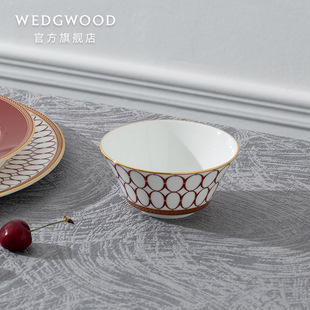 WEDGWOOD威基伍德金粉年华米饭碗骨瓷欧式饭碗单个瓷碗家用小饭碗