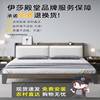 简约轻奢大床宿舍，单人床出租房床架经济型双人床，欧式实木床1.8米