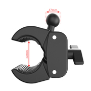 17mm球头大力单车摩托车手机支架通用旋转直播相机可夹持18-42mm