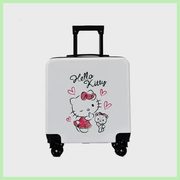 儿童拉杆箱子男女孩万向轮登机粉色旅行卡通小学生密码行李箱KT猫