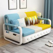 两用可折叠沙发床客厅多功能双人1.5米小户型布艺实木储物经济型