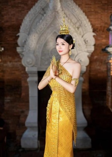 西双版纳傣族女装少数民族艺考表演服泰国影楼艺术网红同款款