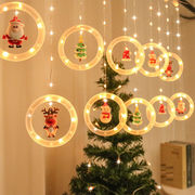 圣诞节装饰品场景布置房间餐厅橱窗帘灯led小彩灯串usb创意挂灯