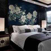 哥伦雅壁纸花开富贵新中式背景墙卧室客厅大型定制壁纸壁画墙画