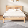 全榉木实木床日式榻榻米单人床，小户型儿童床，1米2~1.5米双人床简约