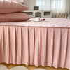 纯色床裙单件2023夹棉绗缝床笠加厚床罩席梦思，床垫防尘保护套