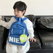儿童书包女小学生时尚字母双肩包韩版男童背包轻便小孩子出游包潮