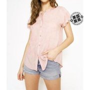 mystreeTara 粉色水洗纽扣衬衫 - 粉色 美国奥莱直发