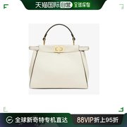 香港直邮Fendi 女士白色皮革手提包