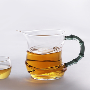 一屋窑雅竹公道杯玻璃耐热分茶器大茶海功夫茶具真品