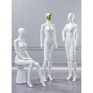 服装店韩版平肩直角肩模特道具女全身人体橱窗人台全身模特展示架